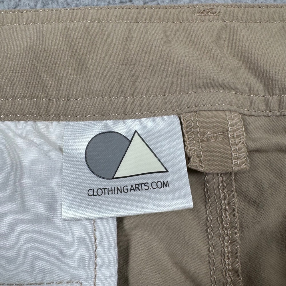 Clothingarts Mens 38x30 Khaki Pick Pocket Proof Performance Pants Nylon View 3